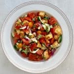 Gluten-free panzanella salad