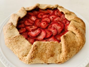 A close up of a Strawberry Galette 